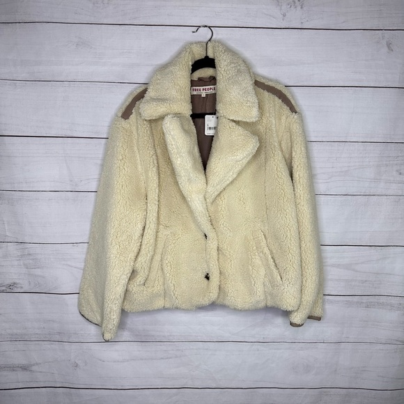 NWT Free People Joplin Cozy Jacket Ivory Size Small - Picture 5 of 9